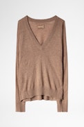 Pull Brumy Cachemire - Pull en cachemire camel femme
