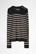 Miss Stripes Sweater - Women's black sailor sweater