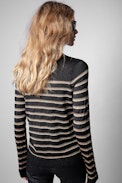 Miss Stripes Sweater - Women's black sailor sweater