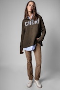 Almy Cheri Sweater - Women's Cheri khaki wool sweater
