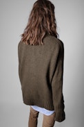 Almy Cheri Sweater - Women's Cheri khaki wool sweater