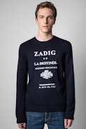 Pullover Kennedy Destinée Kashmir - Schwarzer Herren-Kaschmirpullover Zadig ou la Destinée