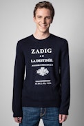 Pullover Kennedy Destinée Kashmir - Schwarzer Herren-Kaschmirpullover Zadig ou la Destinée
