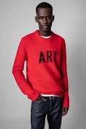 Maglione Kennedy - Maglione Art rosso in lana uomo