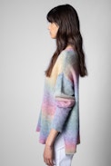Multicoloured Sunday Sweater - Woman’s Zadig&Voltaire multicoloured round neck sweater.