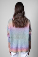 Multicoloured Sunday Sweater - Woman’s Zadig&Voltaire multicoloured round neck sweater.