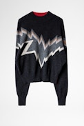 Bonnie Sweater - Women’s grey wool sweater