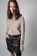 Lili Cashmere Sweater - Women's beige cashmere sweater