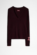 Pull Sourca Cachemire - Pull en cachemire recyclé beige Femme