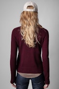 Pull Sourca Cachemire - Pull en cachemire recyclé beige Femme