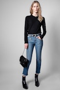 Miss Arrow Cashmere Sweater - Women's black cashmere sweater
