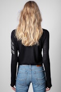 Miss Arrow Cashmere Sweater - Women's black cashmere sweater