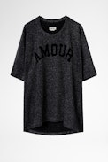Sweatshirt Portland - Sweatshirt à manches courtes application Portland