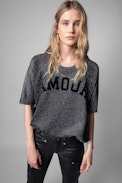 Sweatshirt Portland - Sweatshirt à manches courtes application Portland