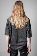 Sweatshirt Portland - Sweatshirt à manches courtes application Portland
