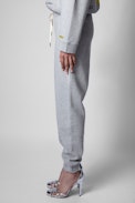 Steevy Trackpants - Woman’s flecked grey tracksuit bottoms