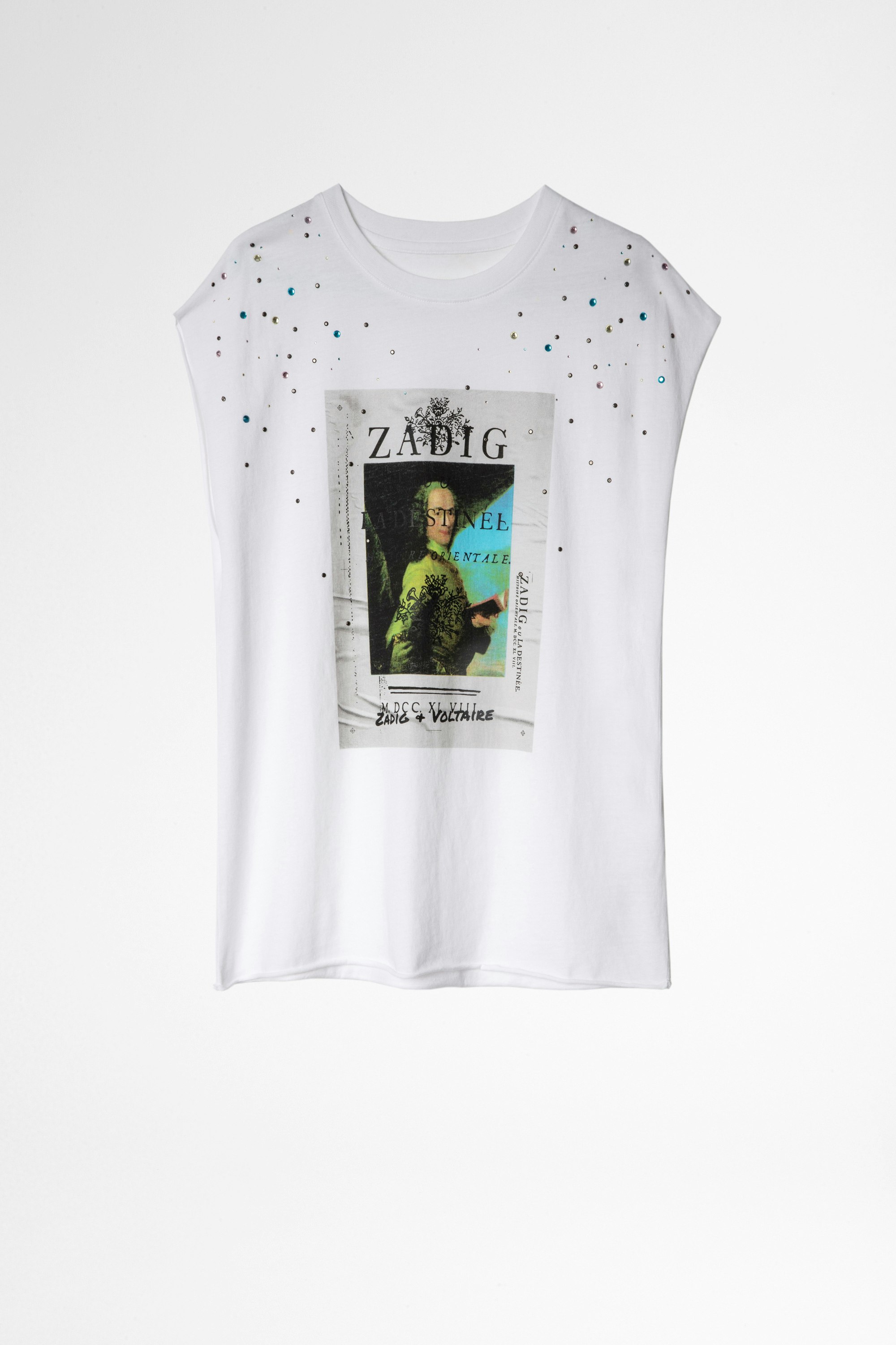Cecilia Photoprint Voltaire Strass T-Shirt