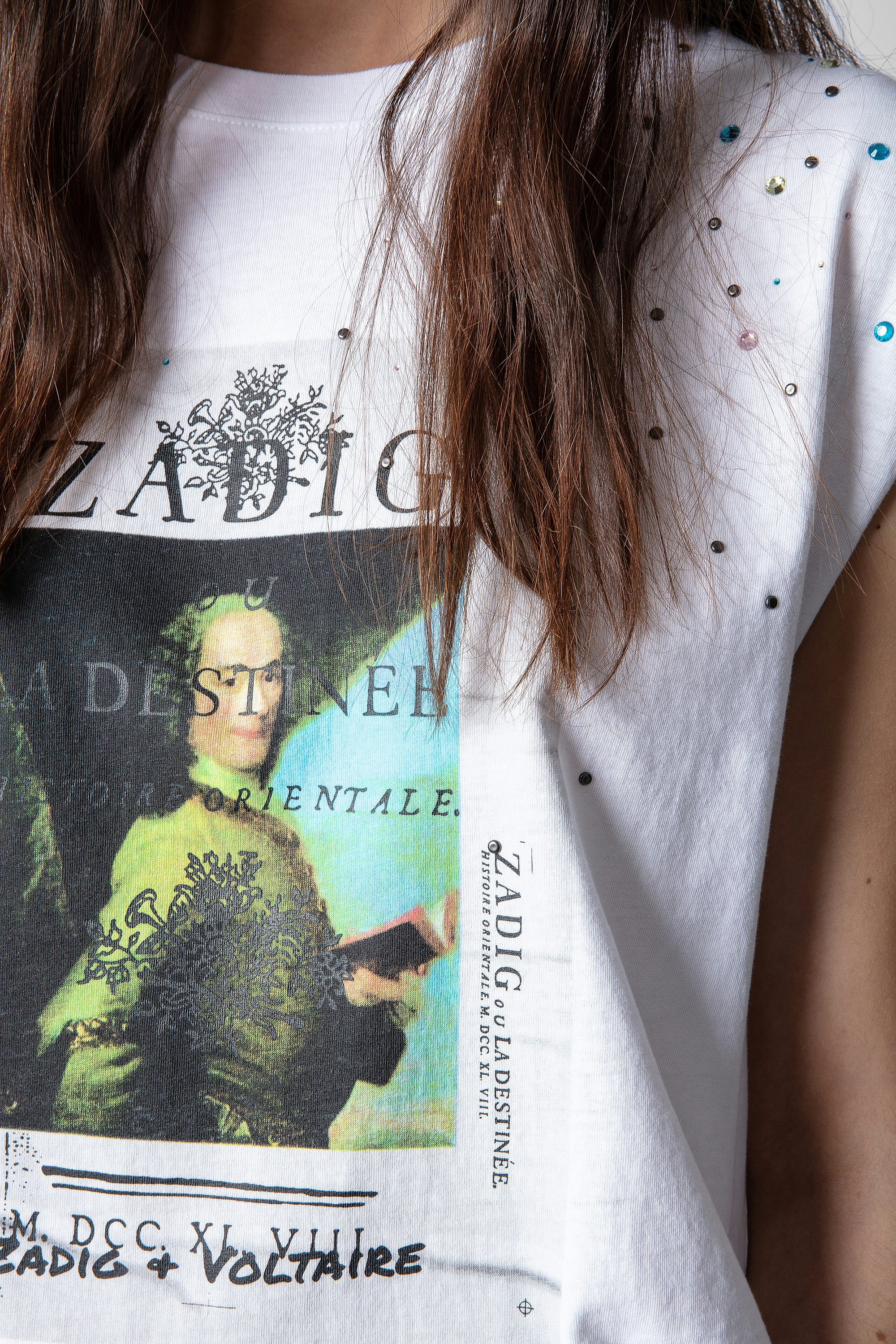 T-Shirt Cecilia Photoprint Voltaire Strass