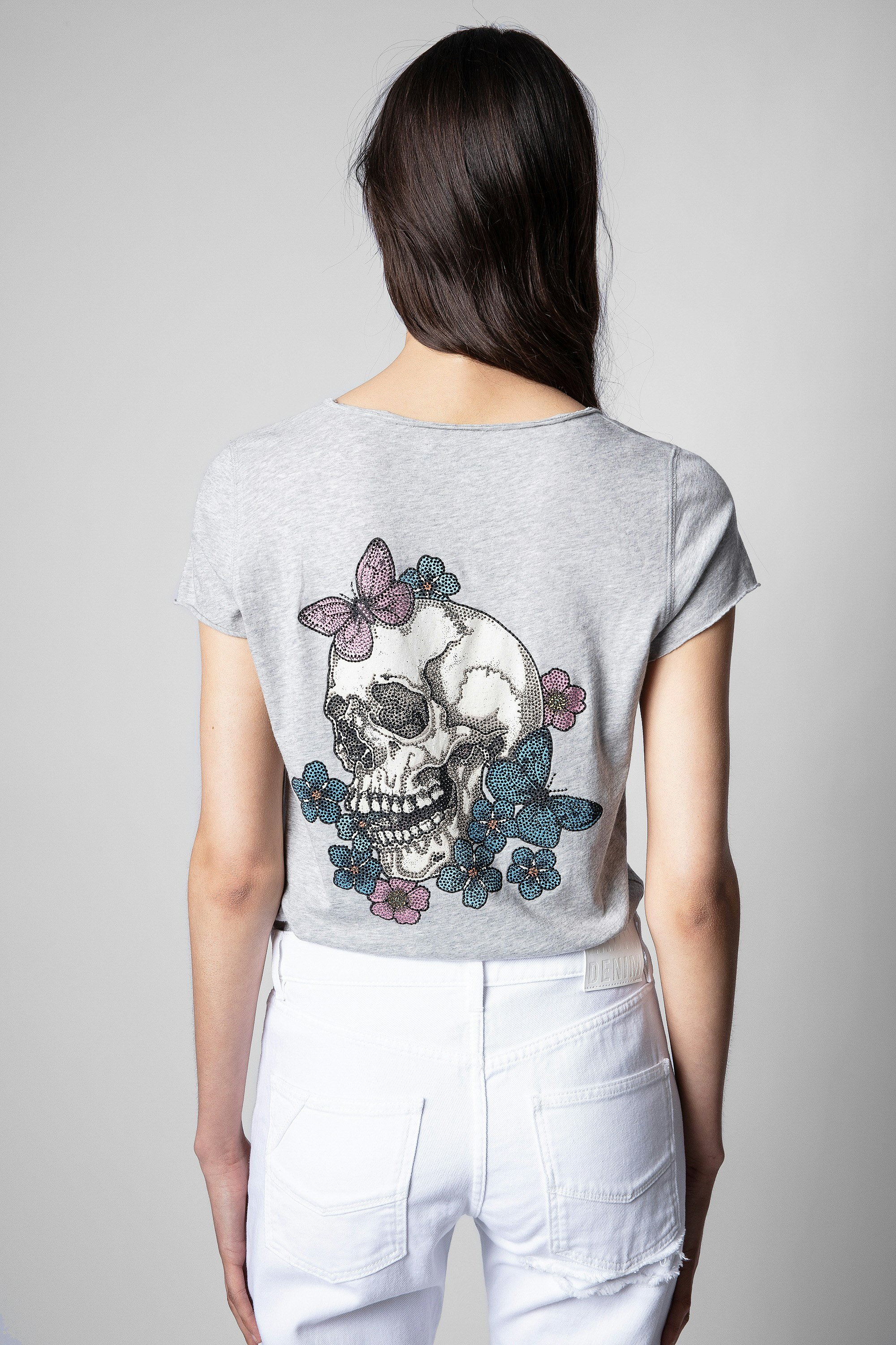 T-Shirt mit Henley-Ausschnitt Skull 