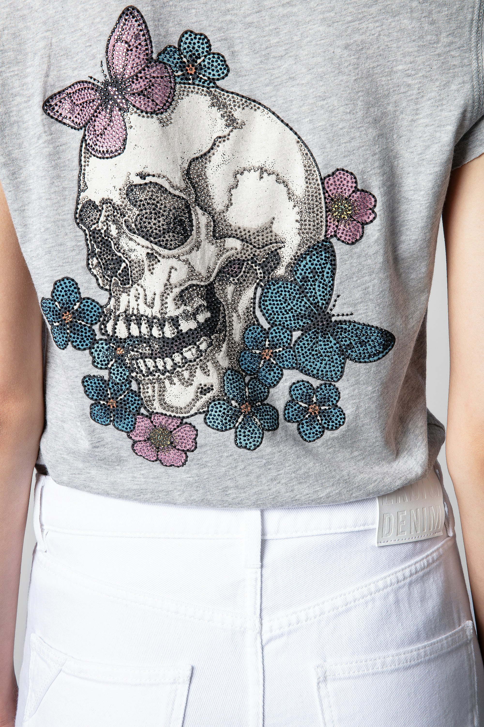 Skull henley T-shirt 