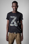 ZV New Tommy T-shirt - ZV men’s black cotton T-shirt