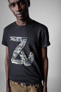 ZV New Tommy T-shirt - ZV men’s black cotton T-shirt