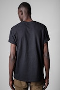 ZV New Tommy T-shirt - ZV men’s black cotton T-shirt