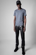 T-shirt Stockholm - T-shirt en coton bleu à manches courtes homme