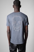 T-shirt Stockholm - T-shirt en coton bleu à manches courtes homme