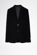 Viks Moleskine Jacket - Men's black cotton jacket