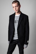 Viks Moleskine Jacket - Men's black cotton jacket