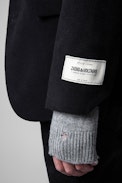 Viks Moleskine Jacket - Men's black cotton jacket
