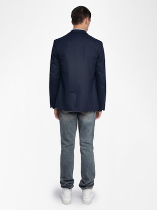 Vanilleh Blazer - Cropped blazer jacket with single-breasted closure.