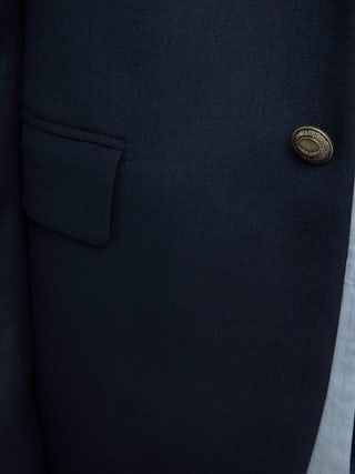 Vanilleh Blazer - Cropped blazer jacket with single-breasted closure.