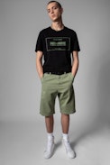 Parks Bermuda Shorts - Men’s khaki cotton Bermuda shorts