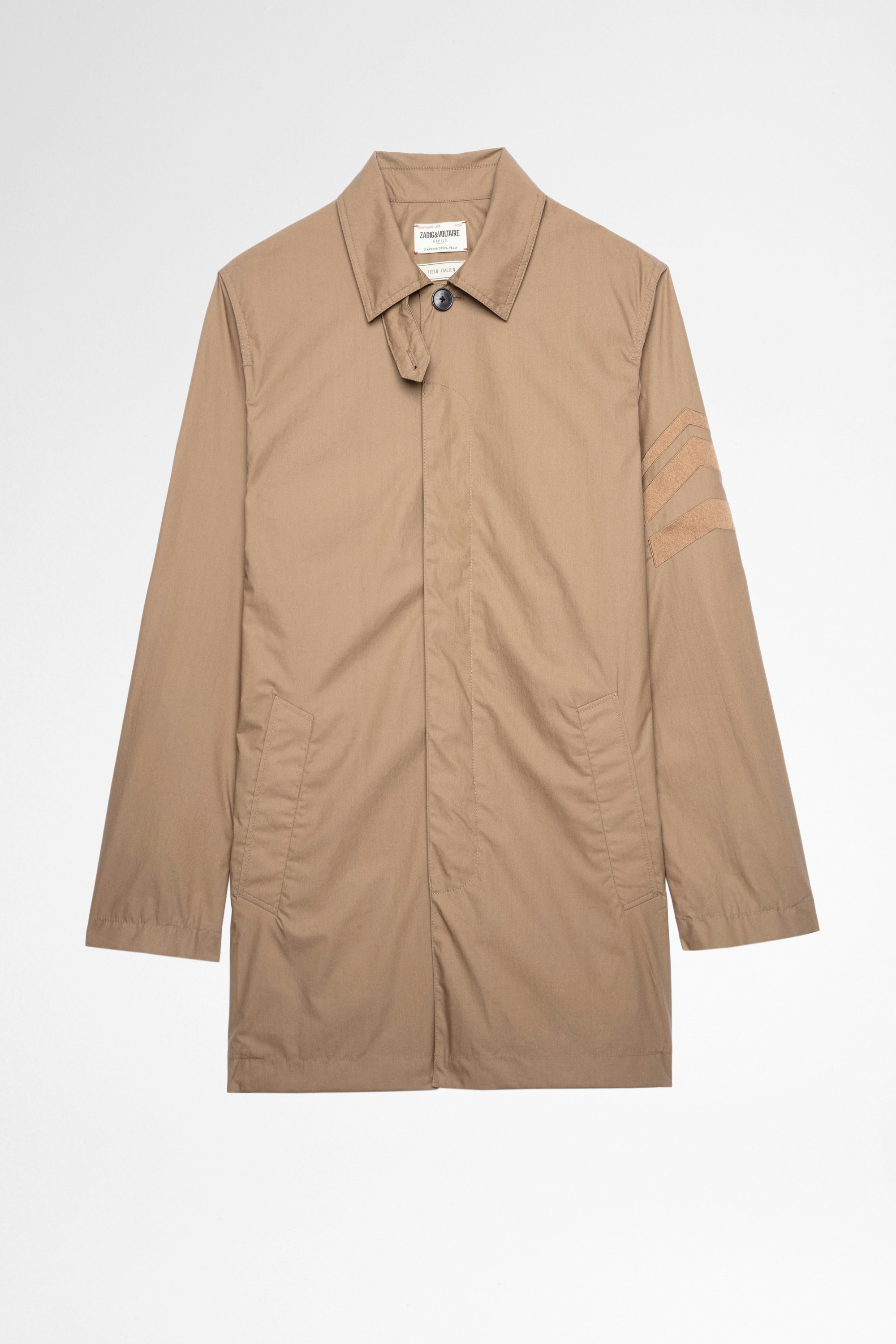 Martin Jacket Men's buttoned jacket in beige cotton