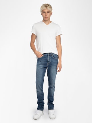 Steeve Jeans - Slim jeans with zip fastening.