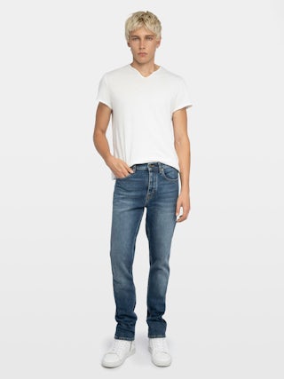 Steeve Jeans - Slim jeans with zip fastening.
