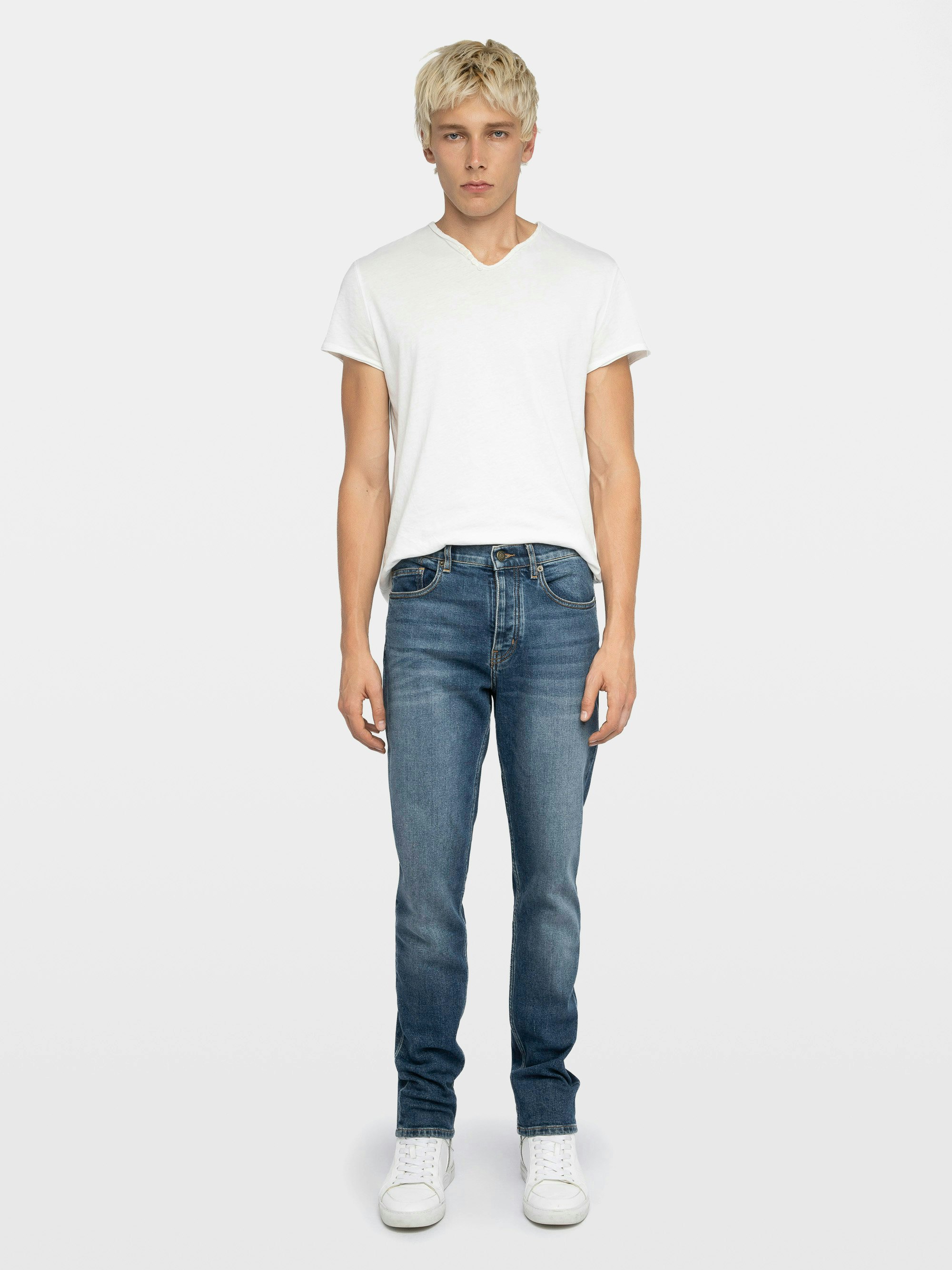 Steeve Jeans - Slim jeans with zip fastening.