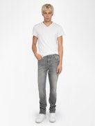 Steeve Jeans  - Men’s regular-fit grey denim jeans