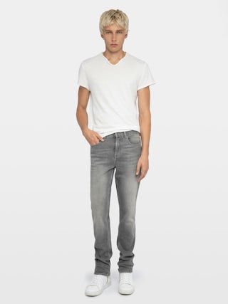Steeve Jeans - Slim jeans with zip fastening.
