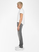 Steeve Jeans  - Men’s regular-fit grey denim jeans
