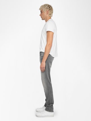 Steeve Jeans - Slim jeans with zip fastening.