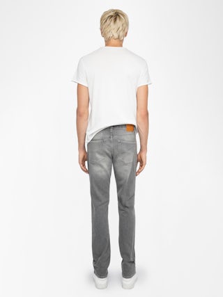 Steeve Jeans - Slim jeans with zip fastening.