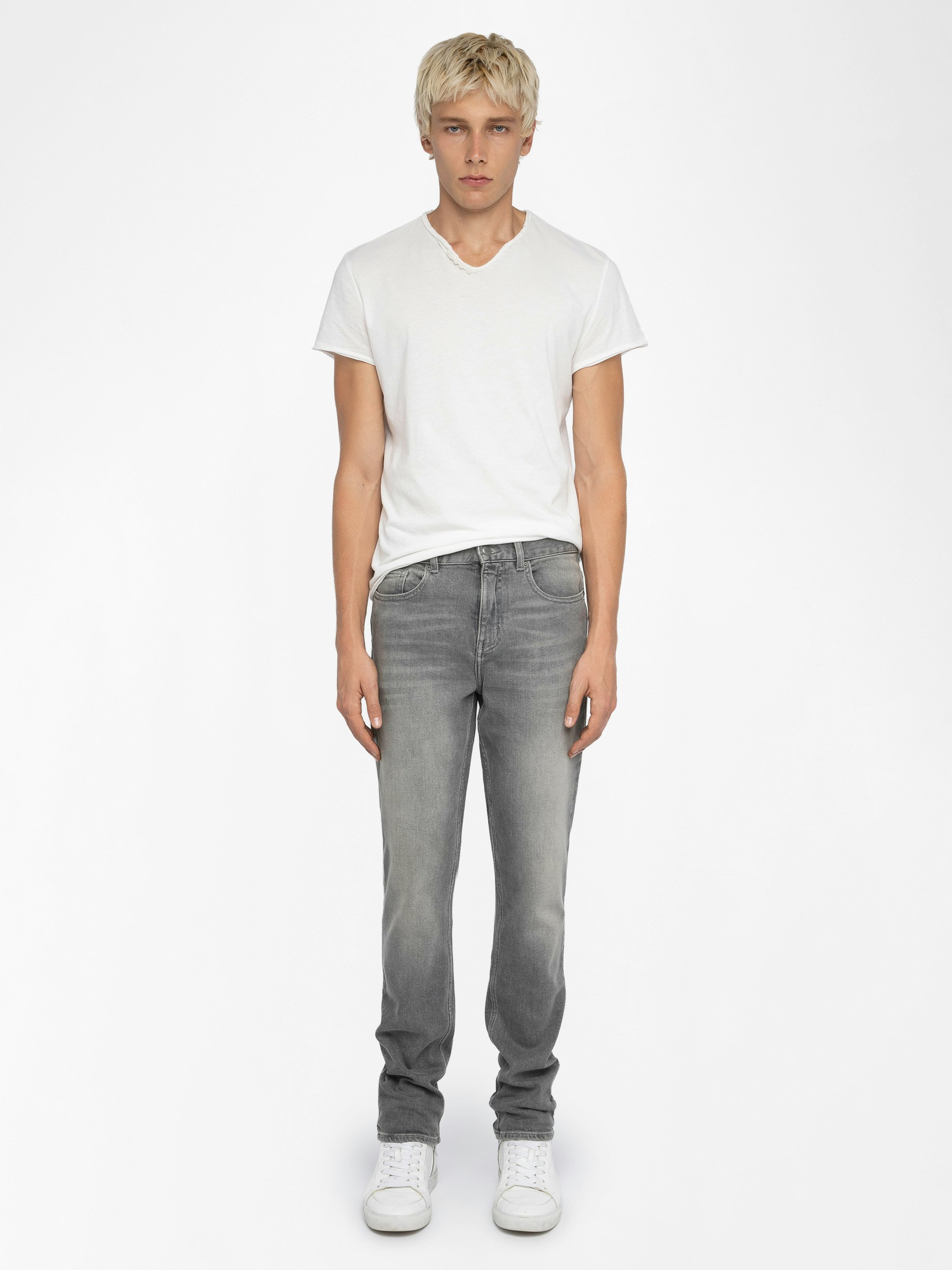 Steeve Jeans - Slim jeans with zip fastening.