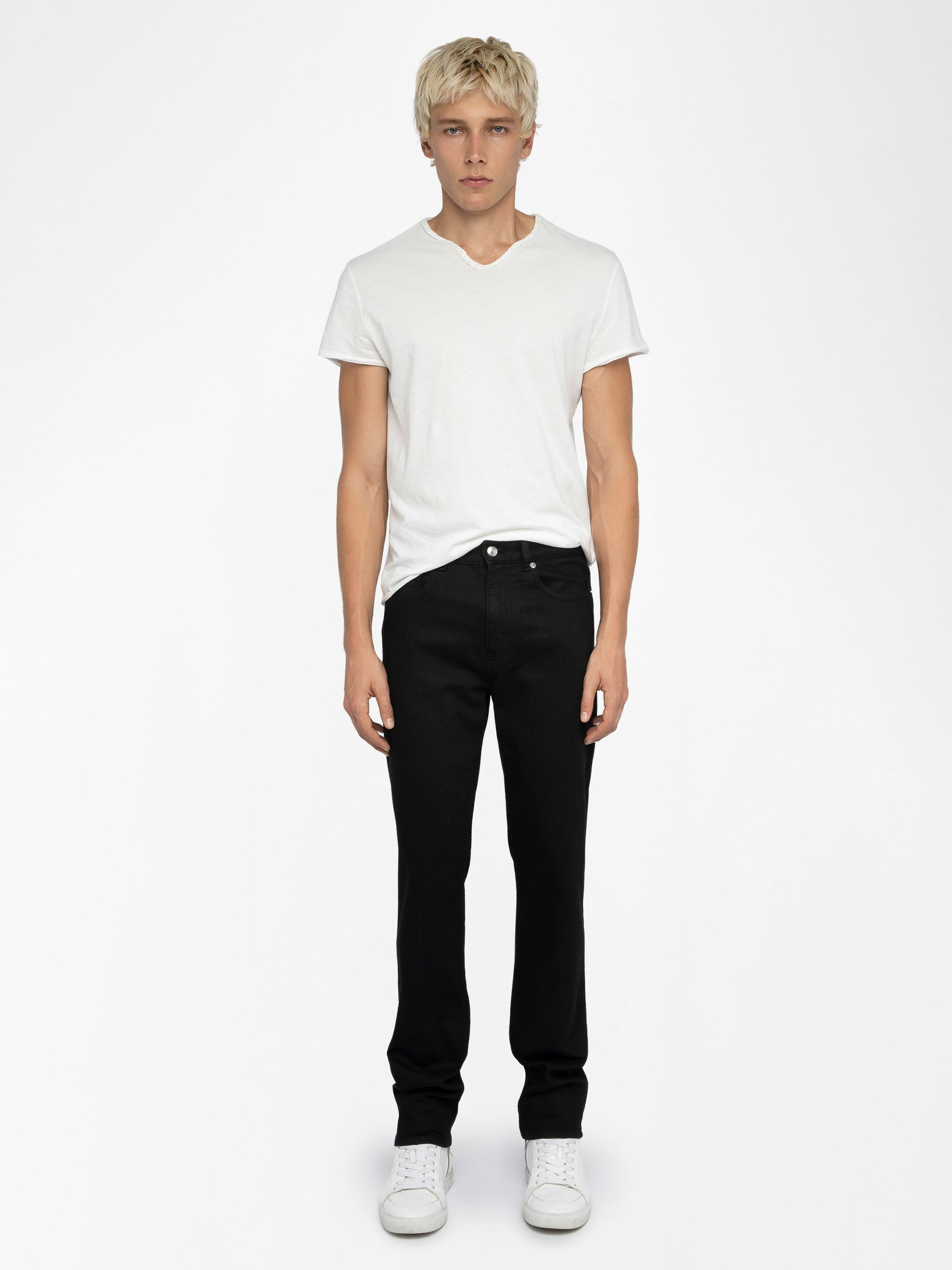 Steeve Jeans - Slim jeans with zip fastening.