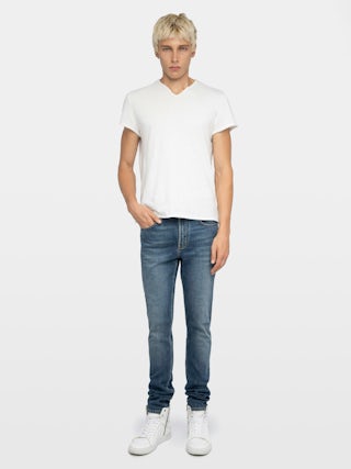 Mick Jeans - Skinny jeans with zip closure.