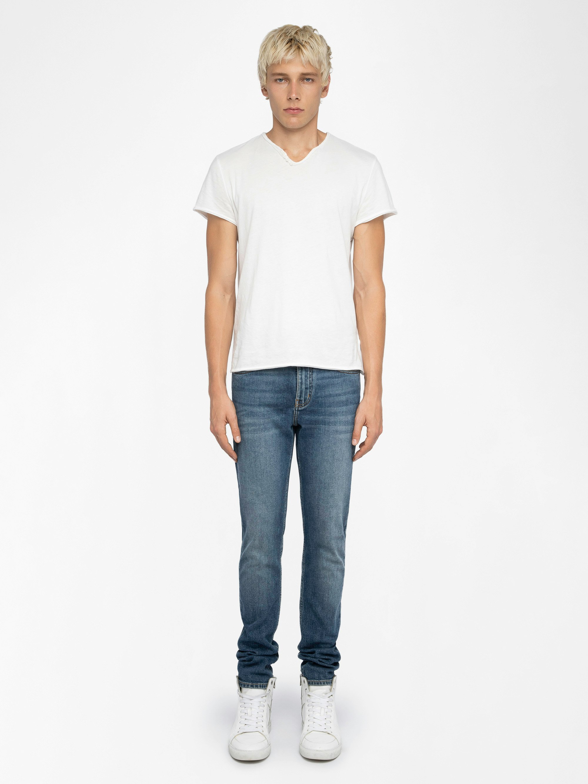 Mick Jeans - Skinny jeans with zip closure.