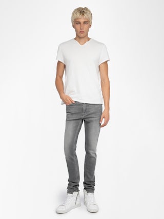 Mick Jeans - Skinny jeans with zip closure.