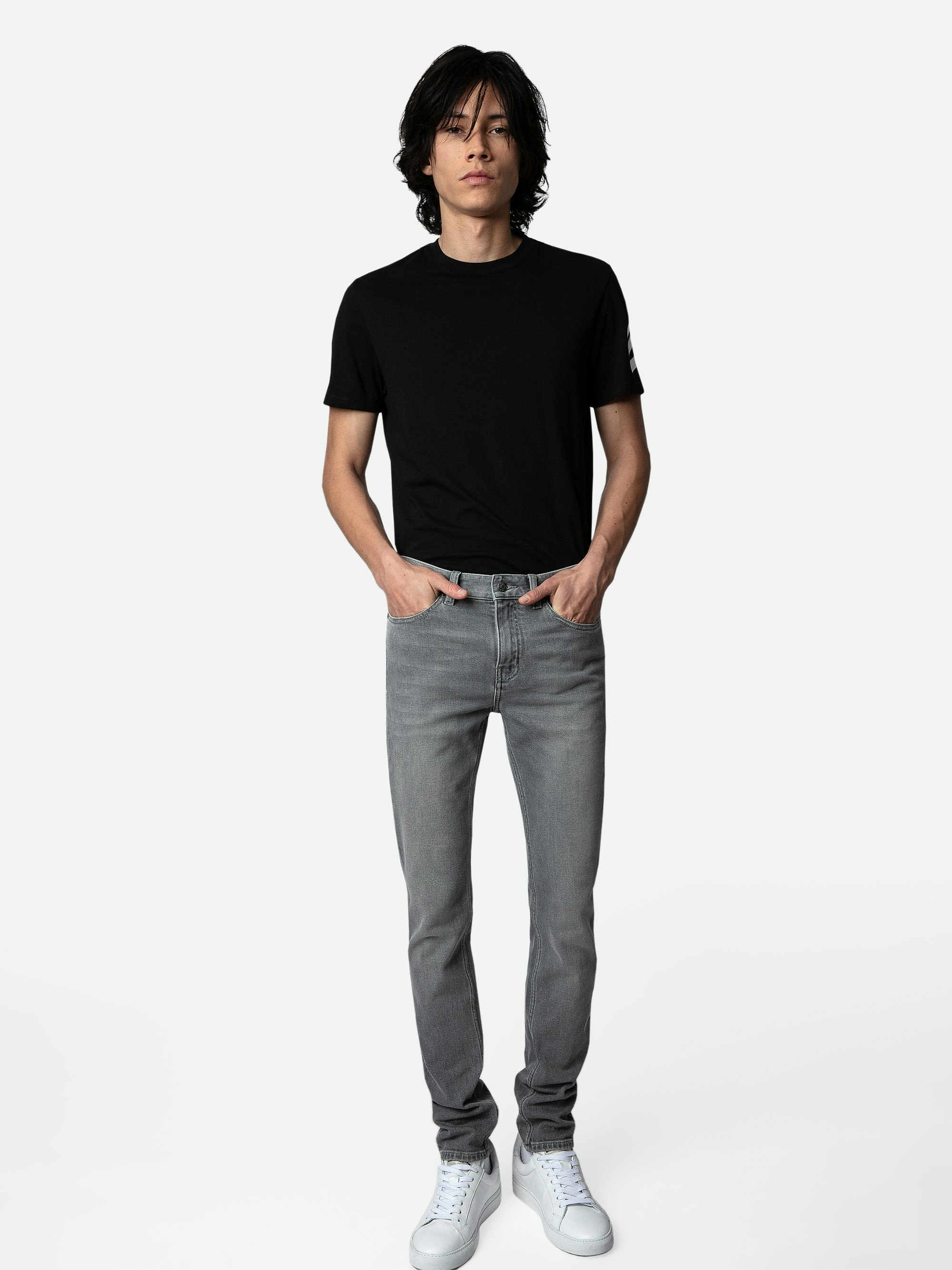 Mick Jeans - Men’s slim-fit grey denim jeans